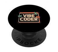 Vibe Coder Software Programmer Developer Coding - PopSockets PopGrip Adesivo