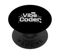 Vibe Coder Software Programmer Developer Coding - PopSockets PopGrip Adesivo
