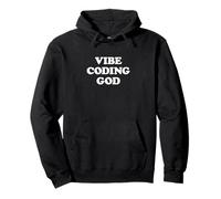 Vibe Coding God | Funny Software Developer Felpa con Cappuccio