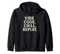 Vibe Coding - Programmazione AI generativa, Freddo, Ripeti Felpa con Cappuccio