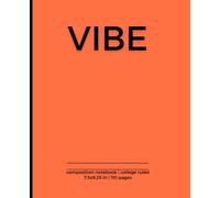 VIBE Composition Notebook College Ruled: Funny Sarcastic Introvert Quote | Gift for the Coworker, Friend, Family | 7.5x9.25,110 Lined Pages | Trendy Journal for School, College, Office, Work