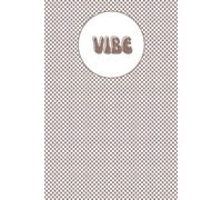 VIBE: Cuaderno de diseño Checkerboard | Serie Retro Aesthetic | Tono Gris Perla