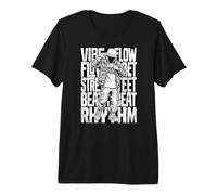 Vibe Flow Street Beat Rhythm Hip Hop Rap Graphic Maglietta Premium
