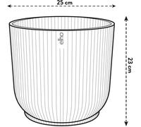 VIBE POTTO DI FOWER ROULD - Plastica - Ø25 - BIANCO