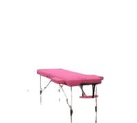 ViBee - Lettino da massaggio pieghevole da 200 cm, con struttura in alluminio, 2 pieghe, colore: Rosa