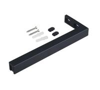 Vibeo Barra Stabilizzatrice per Box Doccia Barra di Supporto Integrata per Il Vetro della Doccia, Staffa Stabilizzatrice a L per Pannelli Senza Telaio, Asta di Supporto Fissa per Il Vetro
