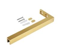 Vibeo Barra Stabilizzatrice per Box Doccia Barra di Supporto Integrata per Il Vetro della Doccia, Staffa Stabilizzatrice a L per Pannelli Senza Telaio, Asta di Supporto Fissa per Il Vetro