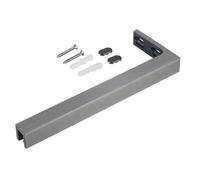 Vibeo Barra Stabilizzatrice per Box Doccia Barra di Supporto Integrata per Il Vetro della Doccia, Staffa Stabilizzatrice a L per Pannelli Senza Telaio, Asta di Supporto Fissa per Il Vetro