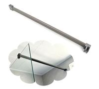 Vibeo Barra Stabilizzatrice per Box Doccia Barra Stabilizzatrice Lunga per Box Doccia Senza Telaio, Braccio di Supporto per Box Doccia, Asta di Supporto Fissa per Vetro del Bagno