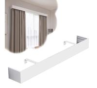 Vibeo Binario Tenda Soffitto Pannello per Mantovana Extra Lungo Senza Binari, 90-480 cm Cornicione per Finestra da Montare a Parete, Mantovana per Tenda da Rifinire(4ft/48in/122cm)