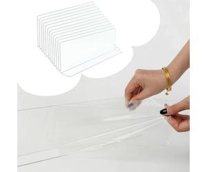 Vibeo Bloccanti Giocattoli per Mobili 12 Pezzi Protezioni sotto Il Divano, Tappetini Autoadesivi per Riempire Gli Spazi tra Le Scale, Barriere Trasparenti per Animali Domestici(50x10 cm (20x3.9 in))