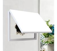 Vibeo Copri Quadro Elettrico Copertura Decorativa Bianca per Quadro Elettrico, Pannello a Ribalta per Nascondere Il Quadro Elettrico, Armadietto Copri-Quadro Elettrico 40-80 cm(31x24in/80x60cm)