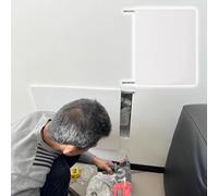 Vibeo Copri Quadro Elettrico Couvercle Coulissant pour Coffret de Compteur Mural, Panneau Électrique Décoratif et Dissimulable, Peinture du Couvercle du Coffret Électrique(White B,24x16in/60x40cm)