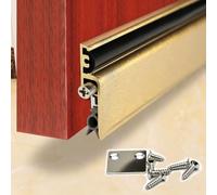 Vibeo Paraspifferi Sottoporta Automatico Guarnizione Automatica Sottoporta in Alluminio | Guarnizione Sottoporta Meccanica a Montaggio Superficiale, Protezione Inferiore Porta Stretta Autoregolante per Porta
