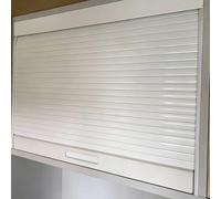 Vibeo Serrandina per Mobili Kit per Mobile con Anta a Serrandina e Binario, Anta Avvolgibile Bianca Larga 50 60 70 80 90 cm, Serrandina per Mobili Kit per Mobile da Cucina(38x26in(96.5x66cm))