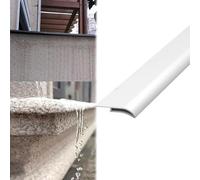 Vibeo Soglia di Dislivello Pavimento Davanzale con Bordo a Becco D'aquila, Linea di Gocciolamento Impermeabile per Pareti Esterne, Profilo di Gocciolamento per Bordo del Tetto(White,30mm (1.2in))
