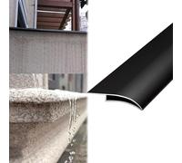Vibeo Soglia di Dislivello Pavimento Davanzale con Bordo a Becco D'aquila, Linea di Gocciolamento Impermeabile per Pareti Esterne, Profilo di Gocciolamento per Bordo del Tetto(Black,50mm (2in))