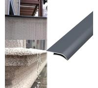 Vibeo Soglia di Dislivello Pavimento Davanzale con Bordo a Becco D'aquila, Linea di Gocciolamento Impermeabile per Pareti Esterne, Profilo di Gocciolamento per Bordo del Tetto(Gray,40mm (1.6in))