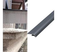 Vibeo Soglia di Dislivello Pavimento Davanzale con Bordo a Becco D'aquila, Linea di Gocciolamento Impermeabile per Pareti Esterne, Profilo di Gocciolamento per Bordo del Tetto(Gray,14mm (0.6in))