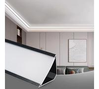 Vibeo Veletta LED Soffitto Illuminazione Indiretta a LED per Cornici a Corona, Luci per Cornici a Corona Interne, Illuminazione per Cornici a Corona per Pareti e Soffitti(Black,21.5m(70.5ft))