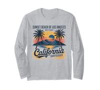 Vibes California Beach Retro Ocean West Coast Estate Maglia a Manica