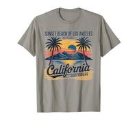 Vibes California Beach Retro Ocean West Coast Estate Maglietta