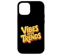 Vibes Over Trends Cultura Minimalista Amante dell'energia Custodia per iPhone 12/12 Pro