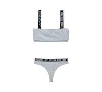 Vibes Set Con Crop Top - Grigio/Nero - 380 Gr