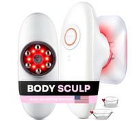 Vibezy Massaggiatore per scolpire il corpo per stomaco, braccia, gambe e maniglie dell'amore, strumento di massaggio anticellulite, dispositivo di rimozione della cellulite, macchina per il drenaggio