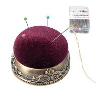 Vibhgtf Aghi da Cucito per Tessuto - retrò con Base in Metallo | emisfero in Stile Cortile per Cucito, Ricamo, Sartoria, Artigianato, Studio, Uso Domestico