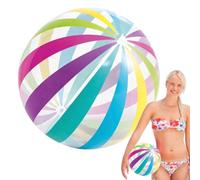 Vibhgtf Beach Balls, Inflatable Rainbow Water Game Balls for Kids