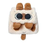 Vibhgtf Borsa a tracolla in peluche per gattini - borsa creativa a forma di animale, zaino per giocattoli, divertente portabottiglie | peluche decorativo per ragazzi, da collezione, picnic,