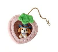 Vibhgtf Borsa portaoggetti multiuso | pochette di presentazione trasparente a forma di frutta per bambole in peluche, supporto di stoccaggio per bambole anime, per scuola materna