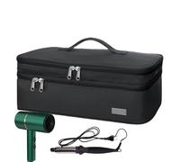 VIBHGTF Case da trasporto a doppio strato, scatola da viaggio a doppio strato Strumenti per capelli: borsa di stoccaggio resistente al calore per spazzole ad aria calda di tutte le marche, anima