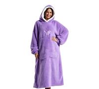 Vibhgtf Coperta A Cappuccio Pullover in Pile Caldo con Tasca | Coperta Invernale Indossabile A Cappuccio Per Campeggio, Passeggiate Col Cane, Riunioni Di Famiglia, Guardare La TV E