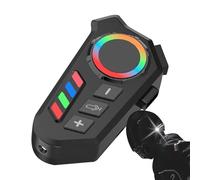 Vibhgtf Cuffie Bluetooth per moto - Casco con assistente vocale, luce LED, riduzione del rumore | Cuffie impermeabili per esterni, sci, ciclismo, ATV, Motonieve, avventure all'aria aperta