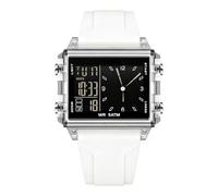 Vibhgtf Digital Watch for Men - 50m Waterproof Square Clock | Waterproof Watch with Backlight Countdown for Work Sports Outdoor Running Gym Cycling Hiking Camping Fishing