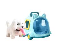 Vibhgtf Game di per animali domestici per bambini | Giocattolo elettrico di peluche animale | Robot Dog Rabbit con bottiglia e pettine, gioco di imitazione educativa