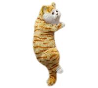 Vibhgtf Gatto di peluche sospeso simulato - Giocattolo peloso realistico | Bambola decorativa per la casa, lo specchietto 'auto, l'ufficio, la camera da o il soggiorno, ornamento da