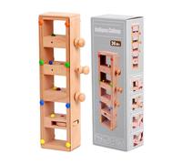 Vibhgtf Giocattolo puzzle per bambini, coordinazione occhio-mano per l'apprendimento precoce, puzzle in perline di legno, per bambini dai 3 anni, per la casa, il viaggio, l'asilo in viaggio