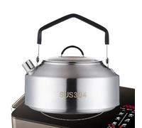 Vibhgtf Hervidor de Té de Camping - Teteras Café de Campamento, Ligero Compacto Duradero, Hervido Rápido | Teteras Portátil para Cocina all'Aire Libre, Bushcraft, Senderismo, Mochila