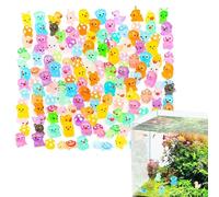 Vibhgtf Kit di animali in resina - 150 pezzi figurine miniature che brillano al buio, statuette di paesaggio luminose per la decorazione della casa scrivanie e davanzali interni