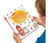 Vibhgtf Libro parlante Di Apprendimento Inglese - Dispositivo Interattivo Di Lettura Audio, Strumento Educativo Di Più Di 500 Parole, Giocattolo Per Lo Sviluppo Del Linguaggio Per Bambini
