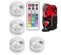 Vibhgtf Luces Subacuáticas LED - Luz RGB de 13 colores con Control Remoto | Lámpara Sumergible a Pilas para Acuario, Fuente, Jarrón, Boda, Piscina, Fiesta, Evento, Hogar