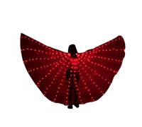 Vibhgtf Luminose LED Danza del Ventre per - di Farfalla Luminose Danza del Pancia per Bastoni Telescopici, Abiti LED Che Brillano nel Buio per Halloween,