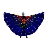 Vibhgtf Luminose LED Danza del Ventre per - di Farfalla Luminose Danza del Pancia per Bastoni Telescopici, Abiti LED Che Brillano nel Buio per Halloween,
