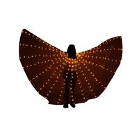 Vibhgtf Luminose LED Danza del Ventre per - di Farfalla Luminose Danza del Pancia per Bastoni Telescopici, Abiti LED Che Brillano nel Buio per Halloween,