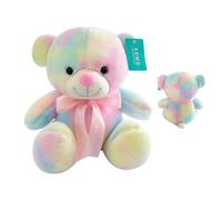 Vibhgtf Orsacchiotto colorato e coccolone | Peluche seduto, morbido e piacevole per la pelle, cuscini coccolati per peluche, morbidi per camera da e ufficio