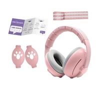 Vibhgtf Paraorecchie antirumore per i più piccoli, paraorecchie antirumore per la protezione delle orecchie | paraorecchie morbidi per proteggere l'udito su aerei, treni e giochi, Rosa, Se référer au