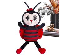 Vibhgtf Peluche Coccinella - Bambola Morbida, cuscinos di Peluche, Giocattolo con Gambe Lunghe | cuscinos Decorativo per Bambini, Camera, Soggiorno, Cameretta, Letto, Casa, Regalo per Amici e Bambini